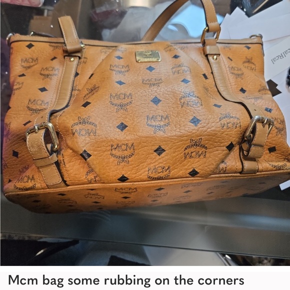 MCM Handbags - MCM Tan Leather Tote Bag